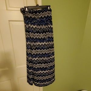 AB Studio Patterned Maxi Skirt